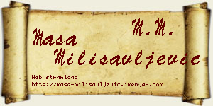Maša Milisavljević vizit kartica